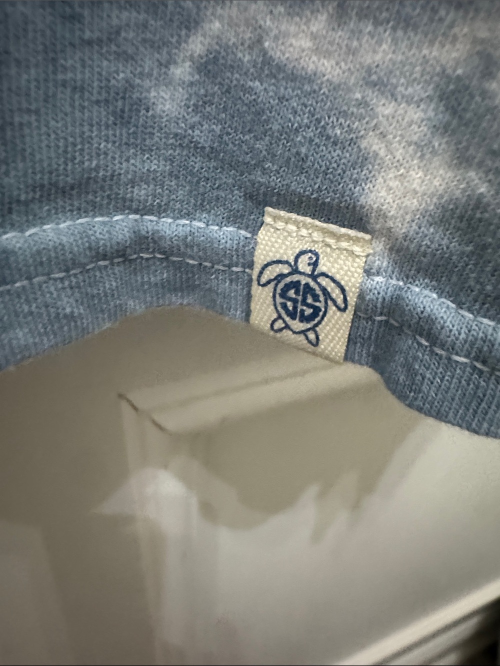 Simply Southern Pink, White & Blue Tie-Dye Long Sleeve Tee M Carpe Diem - Picture 4 of 6